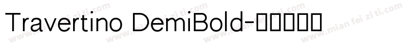 Travertino DemiBold字体转换